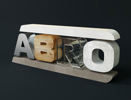 Abro 3D letters